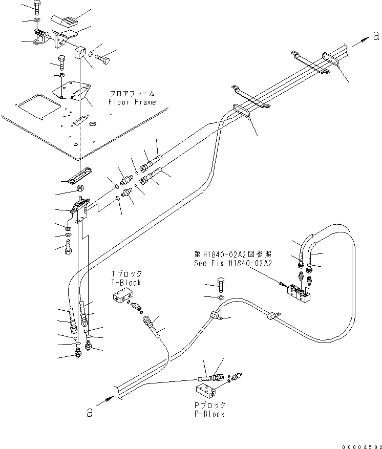 Excavators Komatsu / PC350LC-7-BA S/N 20001-UP(pc350l1r) / FLOOR FRAME (FOOT REST) (L.H.) (2 ACTUATOR)(210600 : K1110-03B2)