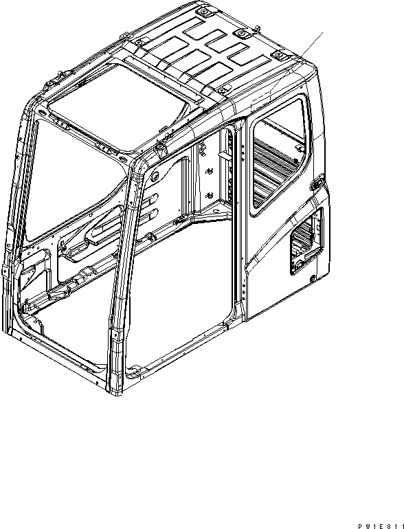 Excavators Komatsu / PC350LC-7-BA S/N 20001-UP(pc350l1r) / CAUTION PLATE (QUARRY CAB) (JAPANESE)(390130 : U0520-01A8)