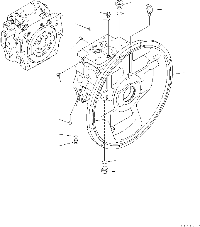 Excavators Komatsu / PC350LC-7-BA S/N 20001-UP(pc350l1r) / MAIN PUMP (1/11)(480120 : Y1600-01A0)