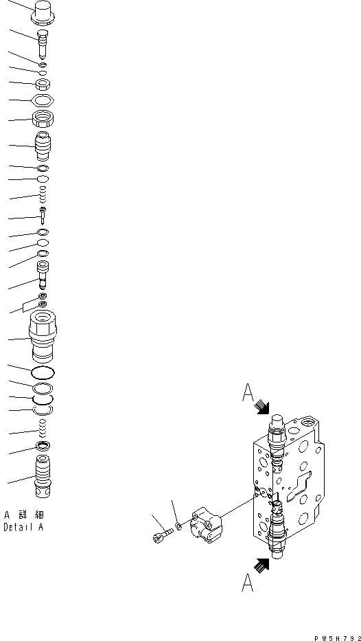 Excavators Komatsu / PC350LC-7-BA S/N 20001-UP(pc350l1r) / SERVICE VALVE (2/3)(481030 : Y1669-02A0)