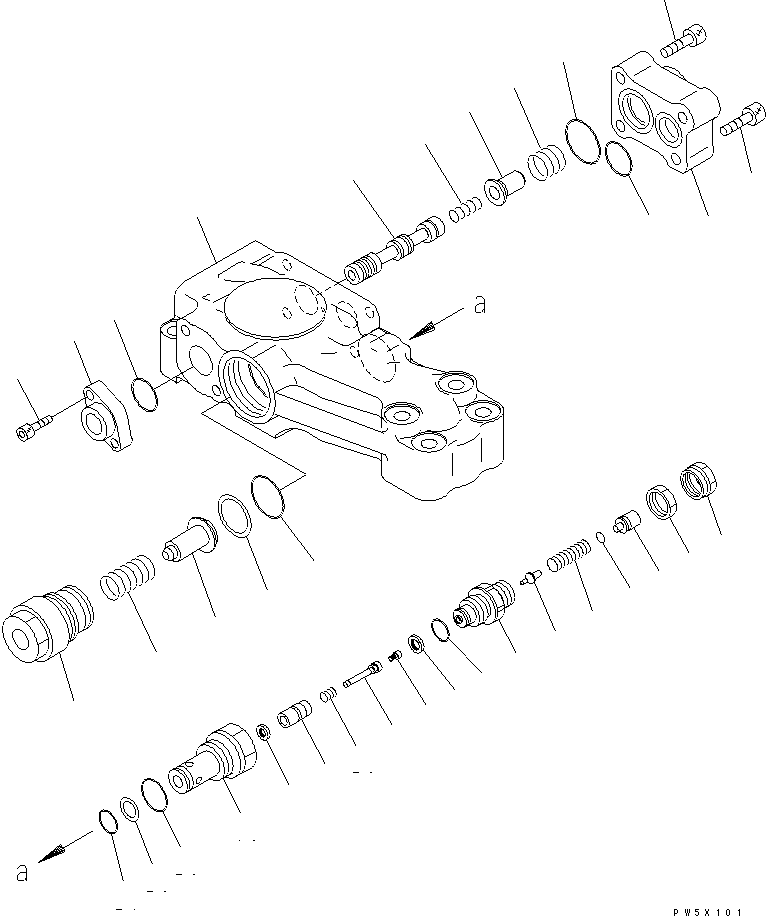 Excavators Komatsu / PC350LC-7-BA S/N 20001-UP(pc350l1r) / BURST VALVE (BOOM)(481160 : Y1679-11A0)