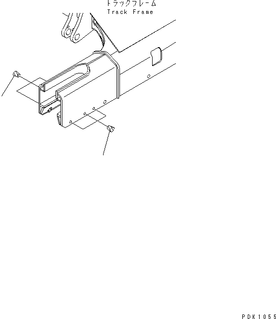 Excavators Komatsu / PC35MR-1 S/N 1001-UP(pc35mr-r) / TRACK GUARD (FOR RUBBER SHOE)(330160 : R1200-01A0)