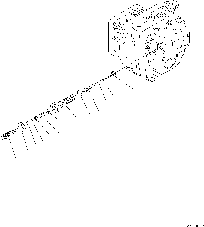 Excavators Komatsu / PC35MR-1 S/N 1001-UP(pc35mr-r) / MAIN PUMP (4/6)(#1001-3239)(450070 : Y1600-04A0)