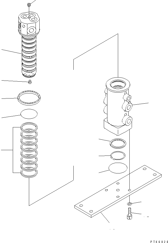Excavators Komatsu / PC35MR-1 S/N 1001-UP(pc35mr-r) / SWIVEL JOINT (INNER PARTS)(450290 : Y1627-01A0)