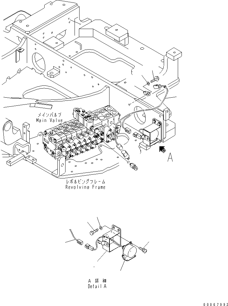 Komatsu parts book diagram for PC35MR-3(JPN)-FOR CAB S/N 15001-UP: TRAVEL ALARM