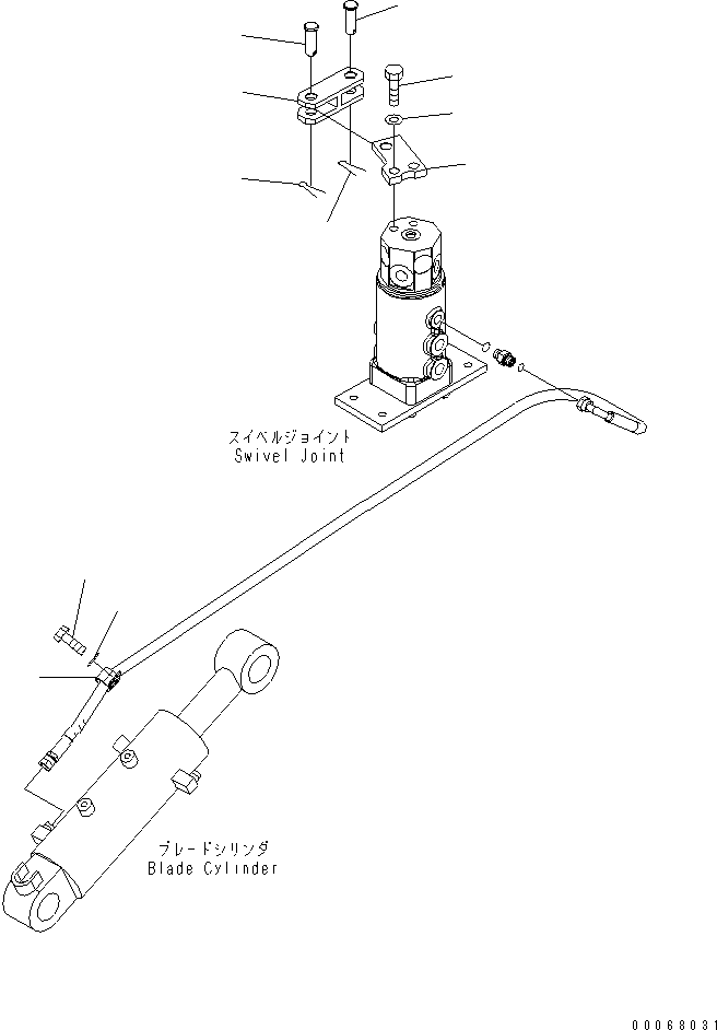 Komatsu parts book diagram for PC35MR-3(JPN)-FOR CAB S/N 15001-UP: TRACK FRAME (RELATED PARTS)