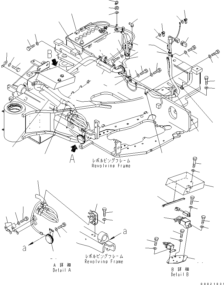 Excavators Komatsu / PC35MR-2 S/N 5001-UP (FOR CAB)(pc35mr4c) / WIRING (CANOPY)(#5001-6357)(120030 : E0200-01A0)