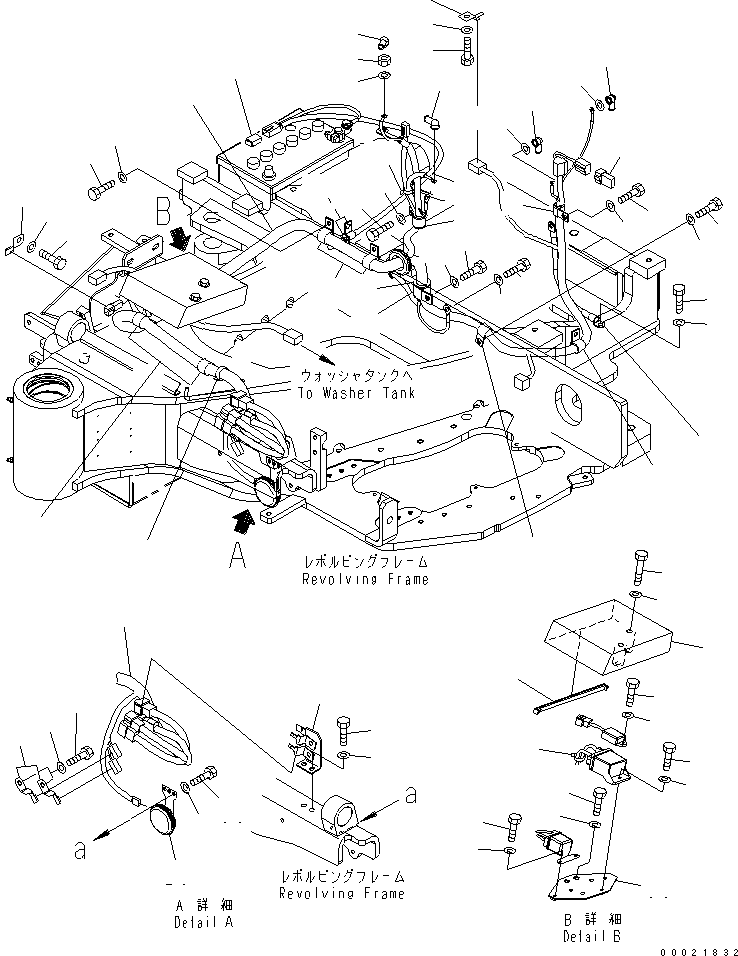 Excavators Komatsu / PC35MR-2 S/N 5001-UP (FOR CAB)(pc35mr4c) / WIRING (EXCEPT JAPAN)(#5001-6357)(120060 : E0200-01A2)
