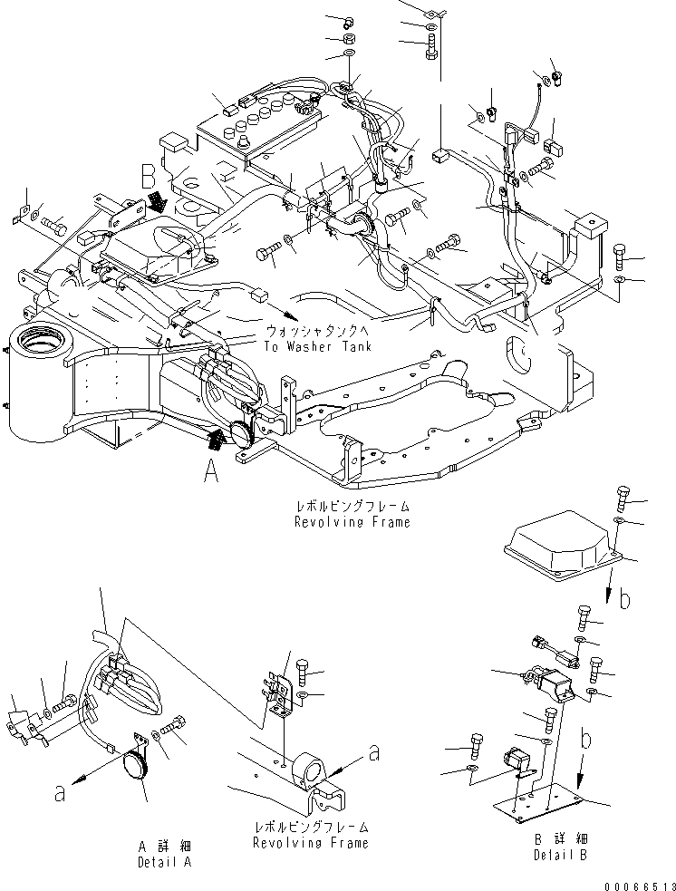 Excavators Komatsu / PC35MR-2 S/N 5001-UP (FOR CAB)(pc35mr4c) / WIRING (EXCEPT JAPAN)(#9242-)(120080 : E0200-01A2B)