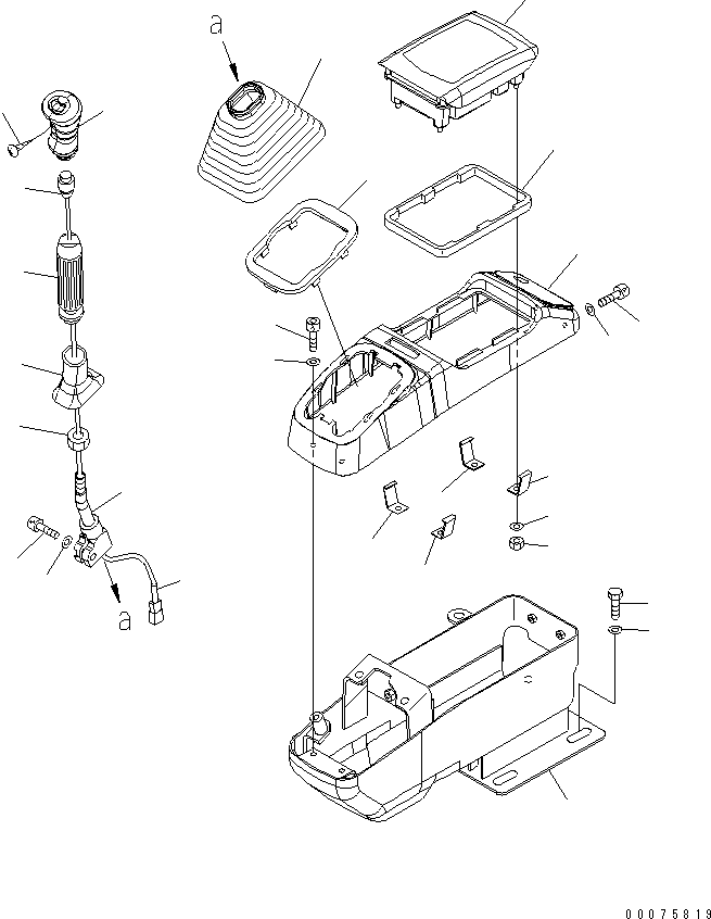 Excavators Komatsu / PC35MR-3 S/N 15001-16594 (For N.America, Canopy spec.)(pc35mr5c) / FLOOR FRAME (CONSOLE ? R.H.) (CANOPY)(#15001-)(210200 : K1110-08B0)