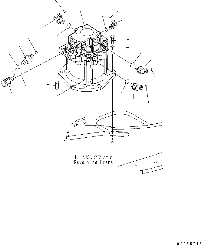 Excavators Komatsu / PC35MR-3 S/N 15001-16594 (For N.America, Canopy spec.)(pc35mr5c) / SWING MACHINERY AND MOTOR (CONNECTING PARTS)(#15001-)(270010 : N1200-01A0)