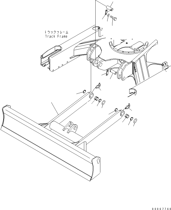Excavators Komatsu / PC35MR-3 S/N 15001-16594 (For N.America, Canopy spec.)(pc35mr5c) / BLADE(#15001-)(330260 : T1710-01A0)