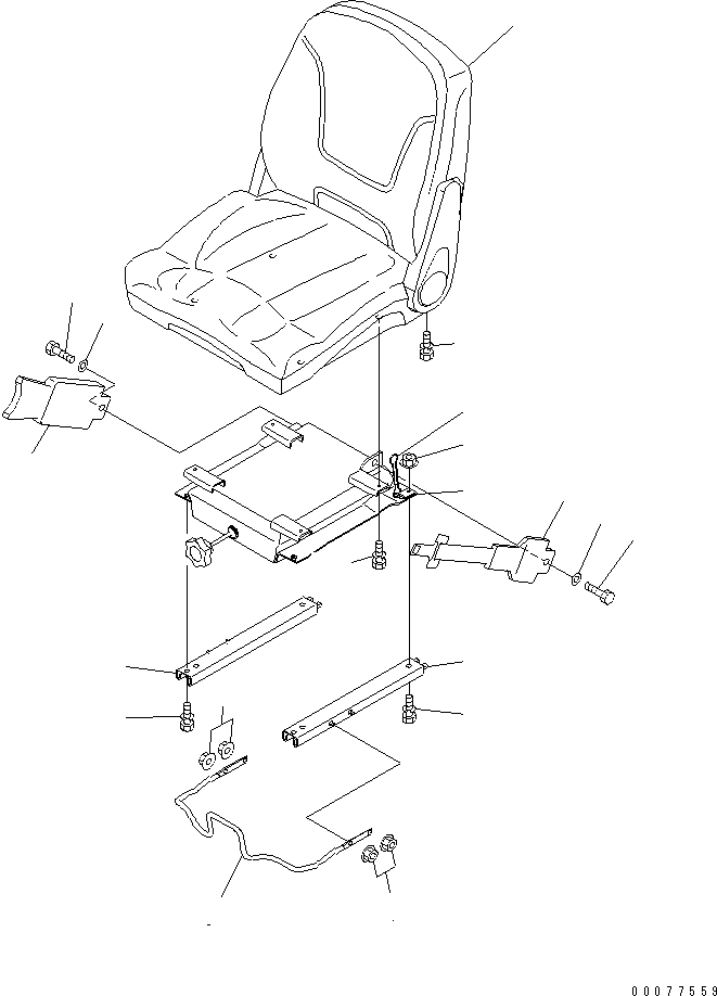 Excavators Komatsu / PC35MR-3 S/N 15001-16594 (For N.America, Canopy spec.)(pc35mr5c) / OPERATOR