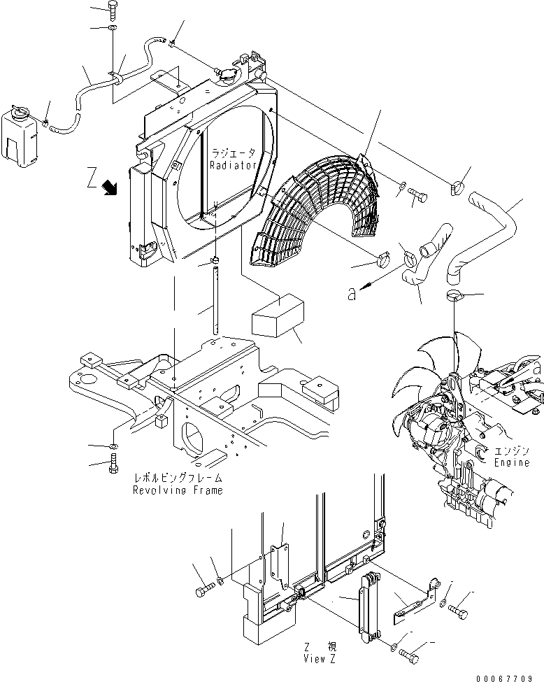 Excavators Komatsu / PC35MR-3 S/N 15001-16594 (For N.America, Cab spec.)(pc35mr6c) / COOLING (RADIATOR PIPING)(#15001-16500)(060030 : C0100-03A0)