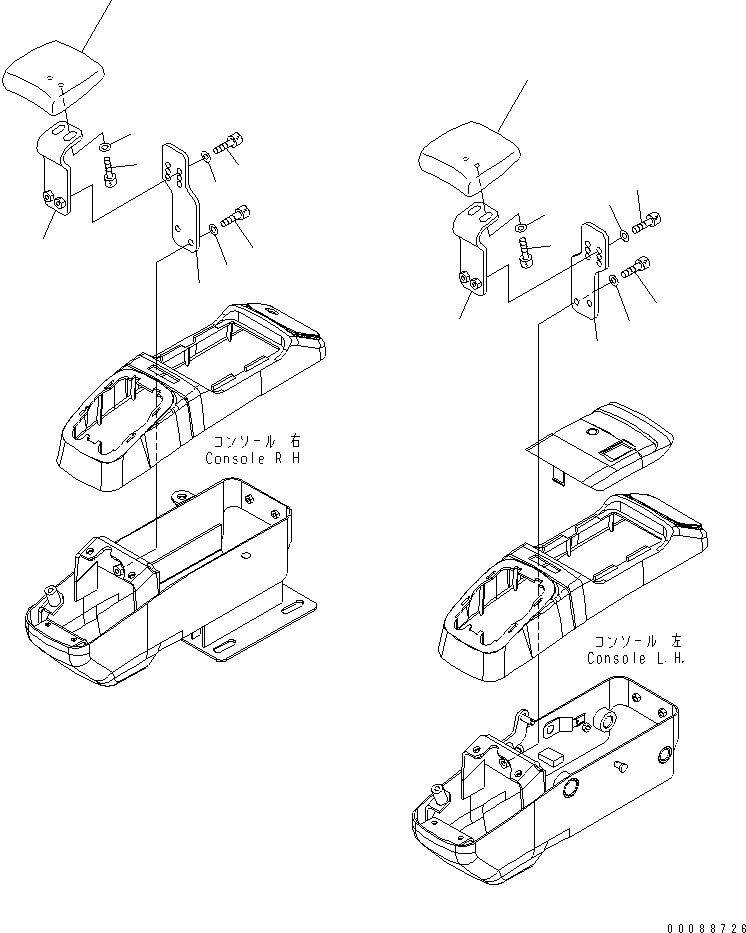 Excavators Komatsu / PC35MR-3 S/N 15001-16594 (For N.America, Cab spec.)(pc35mr6c) / OPERATOR