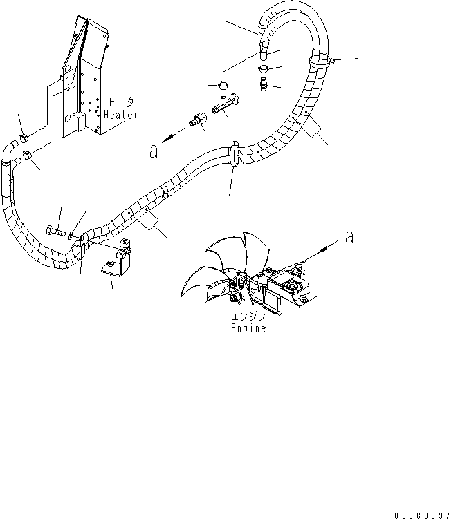 Excavators Komatsu / PC35MR-3 S/N 15001-16594 (For N.America, Cab spec.)(pc35mr6c) / CAR HEATER (CAB)(#15001-16500)(210750 : K0700-01A0)