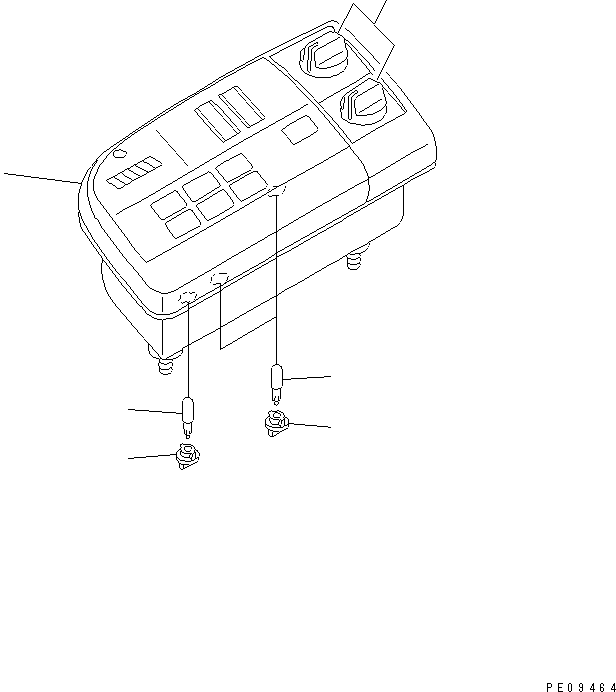 Komatsu parts book diagram for PC35R-8 S/N 35001-UP: MONITOR PANEL (FOR CAB)