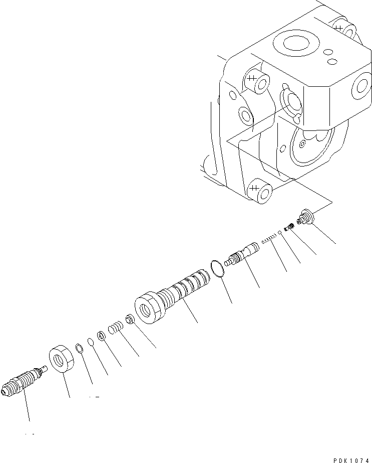 Komatsu parts book diagram for PC35R-8 S/N 35001-UP: MAIN PUMP (4/6)