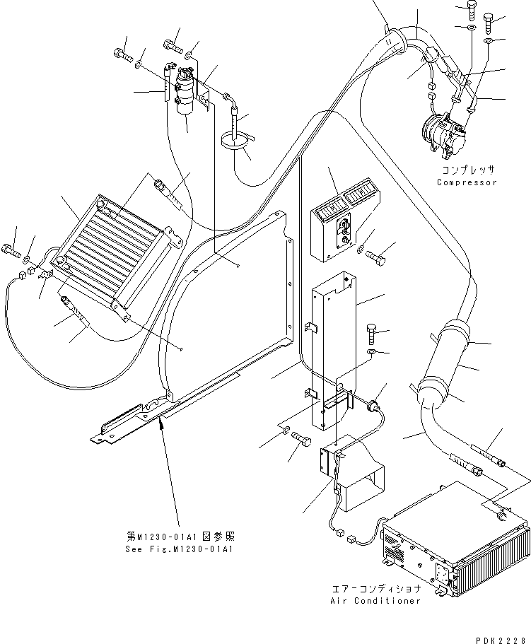 Excavators Komatsu / PC35R-8 S/N 35001-UP(pc35r-8r) / AIR CON (1/2)(210220 : K0700-01A1)