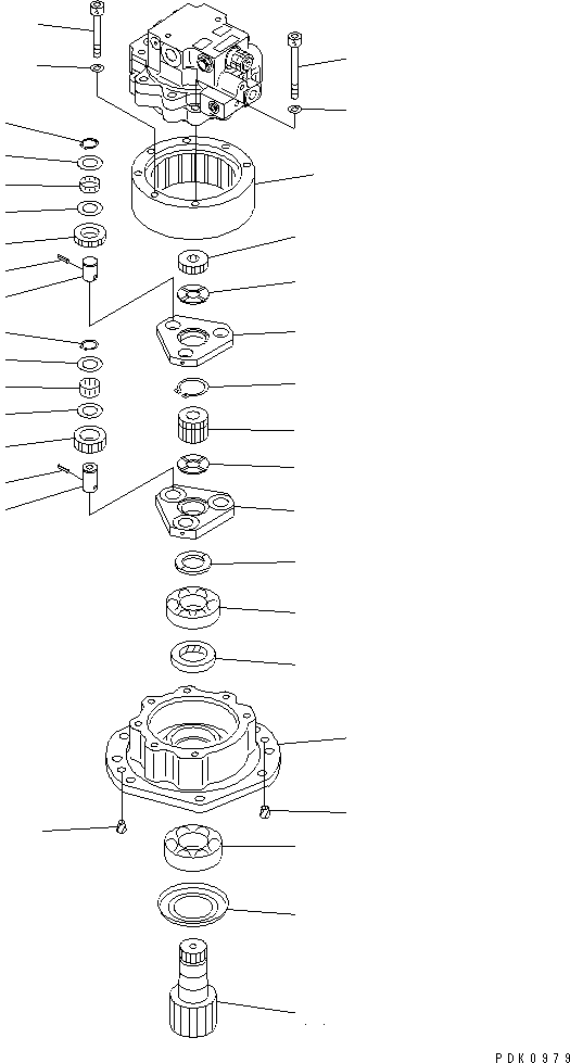 Excavators Komatsu / PC35R-8 S/N 35001-UP(pc35r-8r) / SWING MACHINERY (MACHINERY)(270020 : N1200-01A0)
