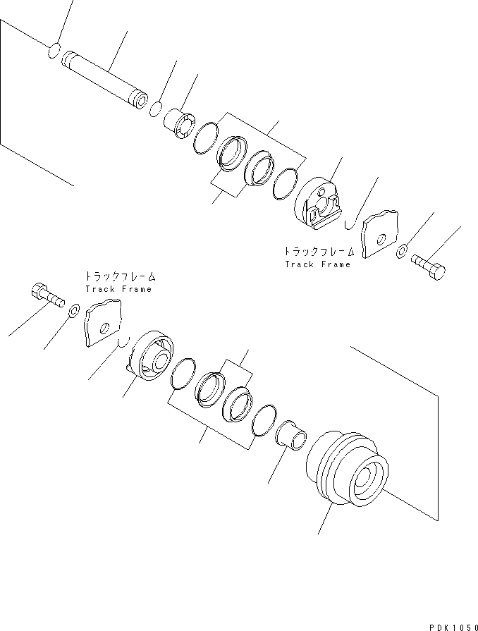Excavators Komatsu / PC35R-8 S/N 35001-UP(pc35r-8r) / TRACK ROLLER(330040 : R0200-01A0)
