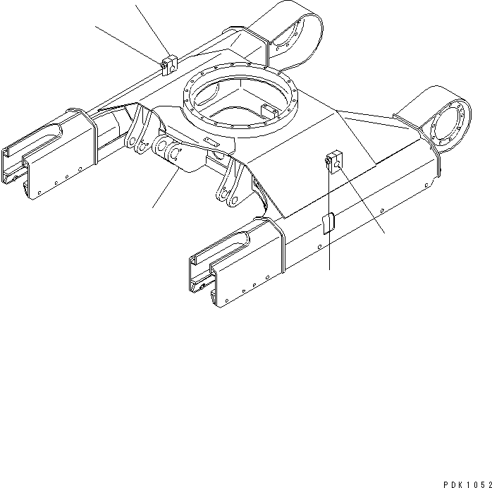 Excavators Komatsu / PC35R-8 S/N 35001-UP(pc35r-8r) / TRACK FRAME(330130 : R1100-01A0)