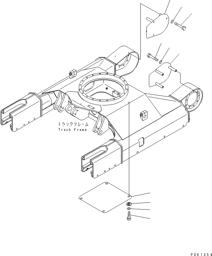 Excavators Komatsu / PC35R-8 S/N 35001-UP(pc35r-8r) / TRACK FRAME COVER(330150 : R1130-01A0)