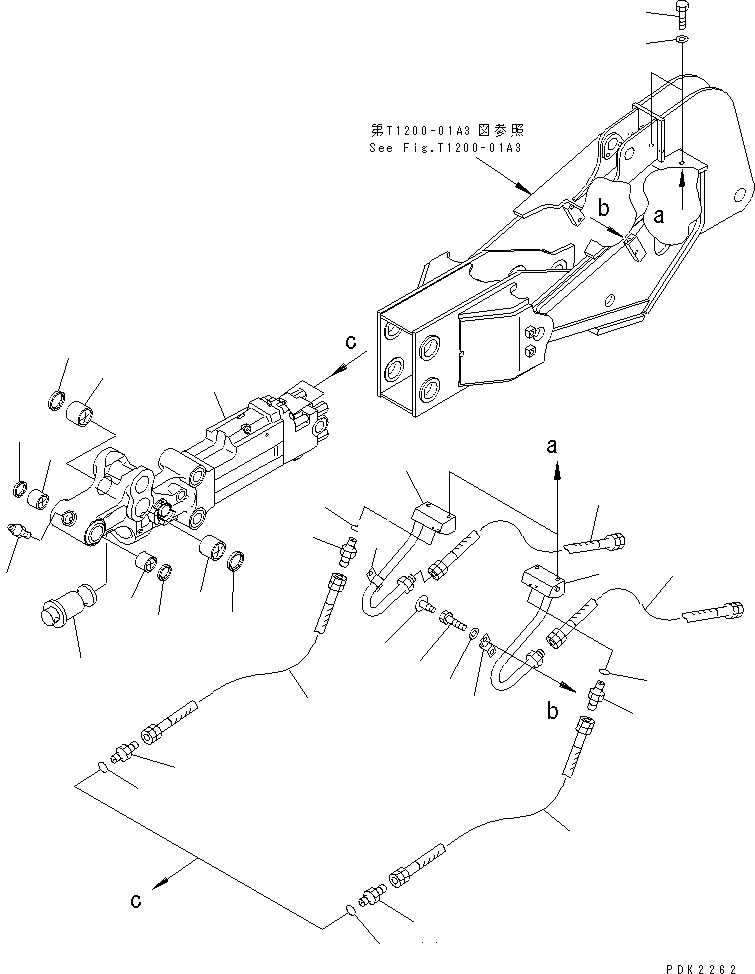 Excavators Komatsu / PC35R-8 S/N 35001-UP(pc35r-8r) / ARM (FOR QUICK BREAKER) (BREAKER)(360110 : T1200-02A3)