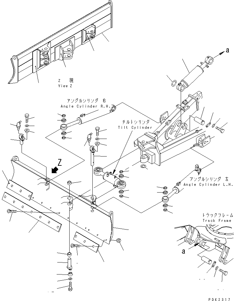 Excavators Komatsu / PC35R-8 S/N 35001-UP(pc35r-8r) / BLADE (FOR PAT)(360320 : T1710-01A2)