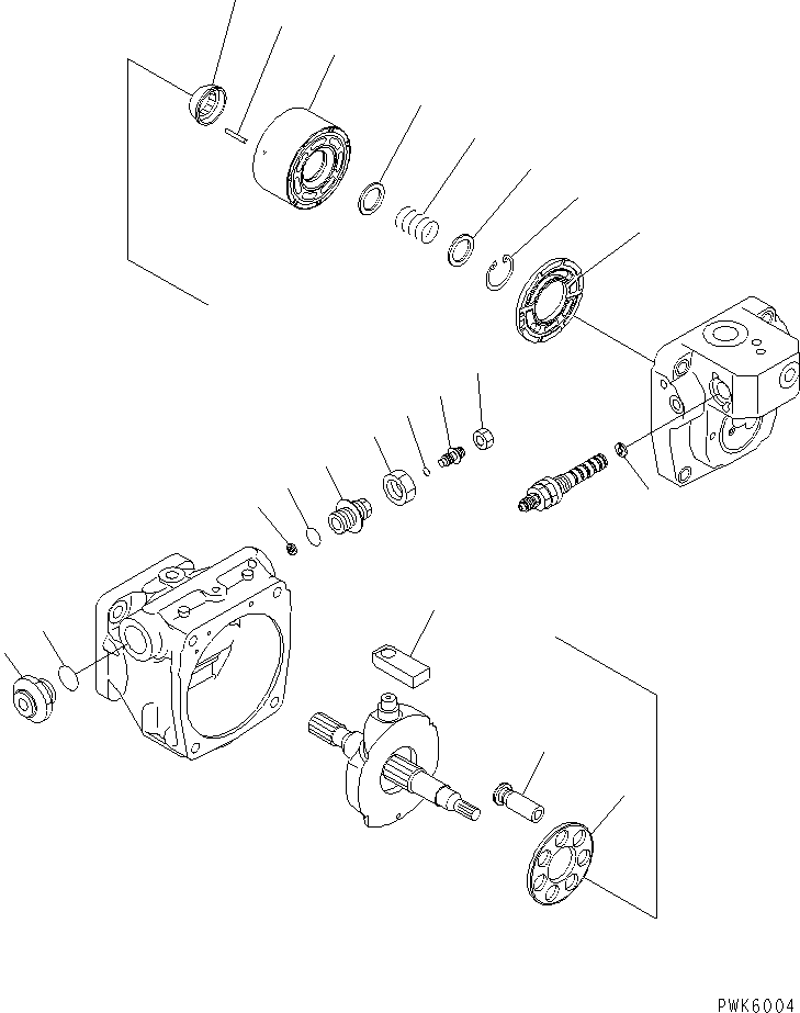 Excavators Komatsu / PC35R-8 S/N 35001-UP(pc35r-8r) / MAIN PUMP (2/6)(450020 : Y1600-02A0)
