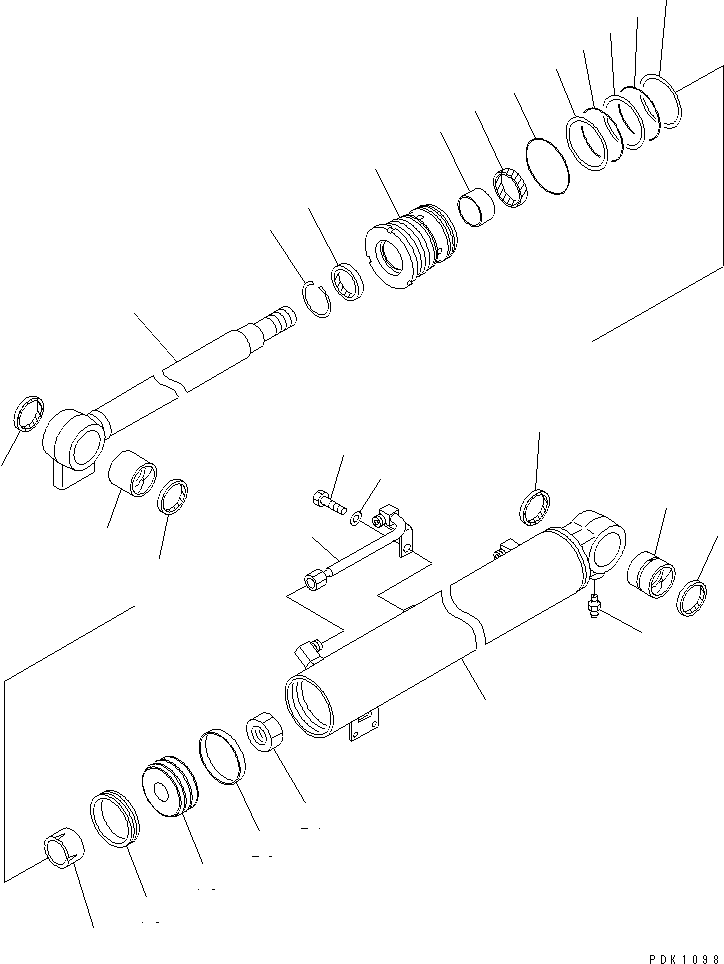 Excavators Komatsu / PC35R-8 S/N 35001-UP(pc35r-8r) / BOOM CYLINDER(450070 : Y1620-01A0)