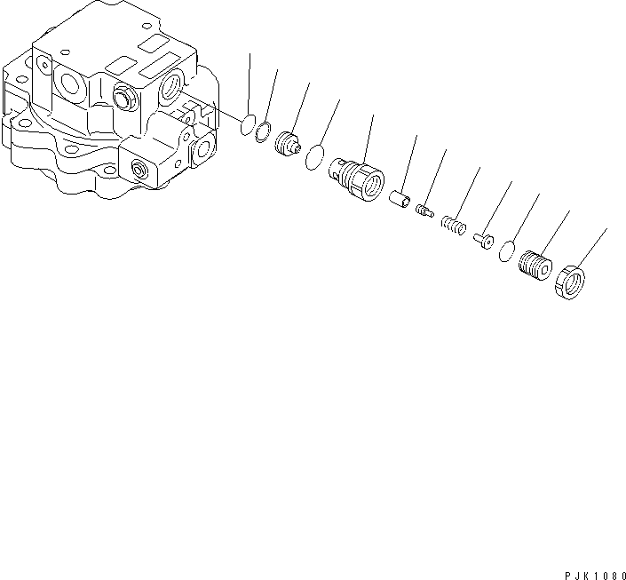Excavators Komatsu / PC35R-8 S/N 35001-UP(pc35r-8r) / SWING MOTOR (2/2)(450200 : Y1640-02A0)