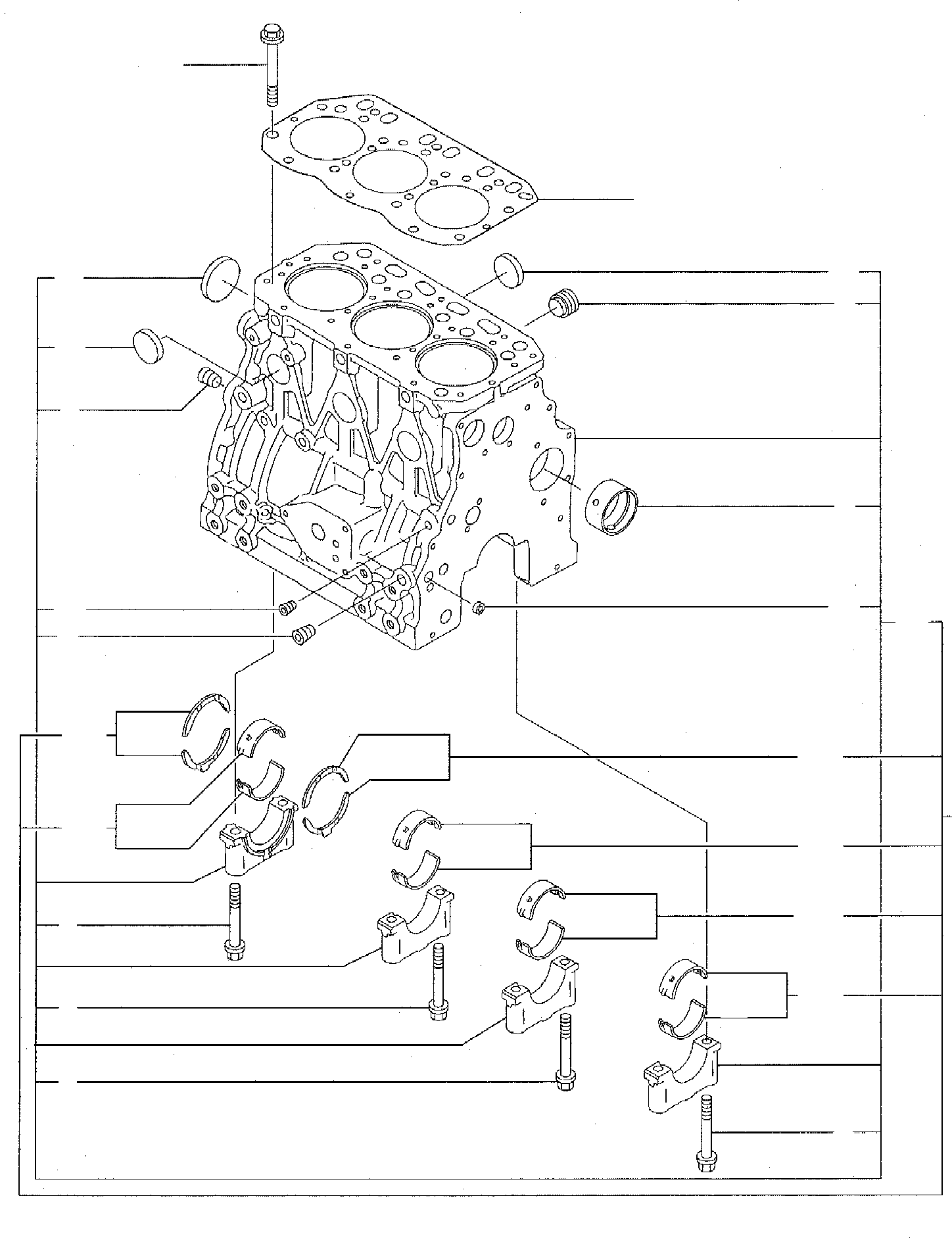 Komatsu parts book diagram for PC35R-8 S/N F20932-Up: CYLINDER BLOCK