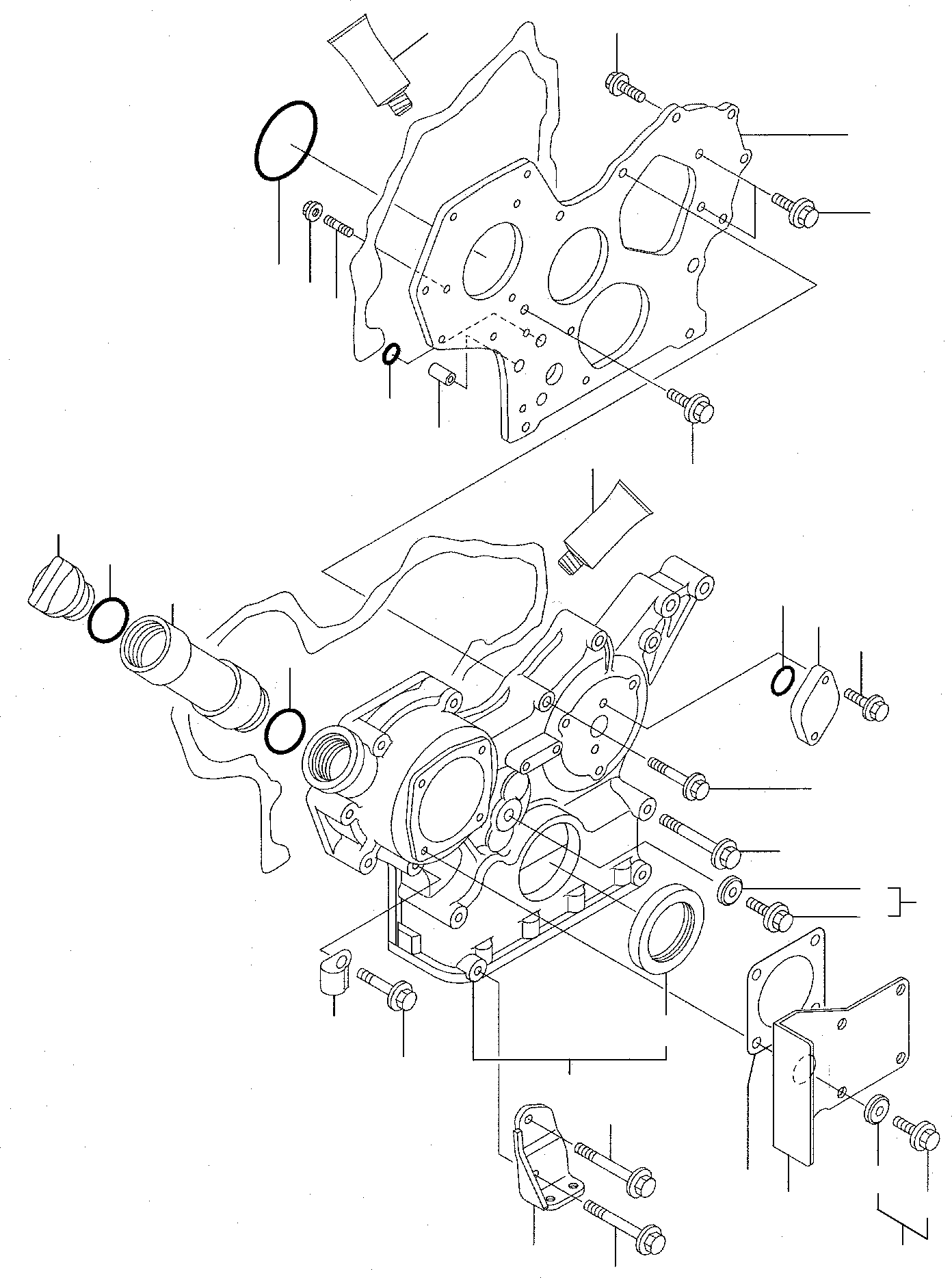Komatsu parts book diagram for PC35R-8 S/N F20932-Up: GEAR HOUSING