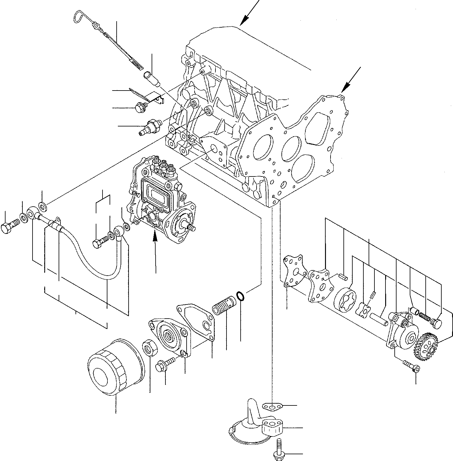 Komatsu parts book diagram for PC35R-8 S/N F20932-Up: LUBRICATING OIL PUMP