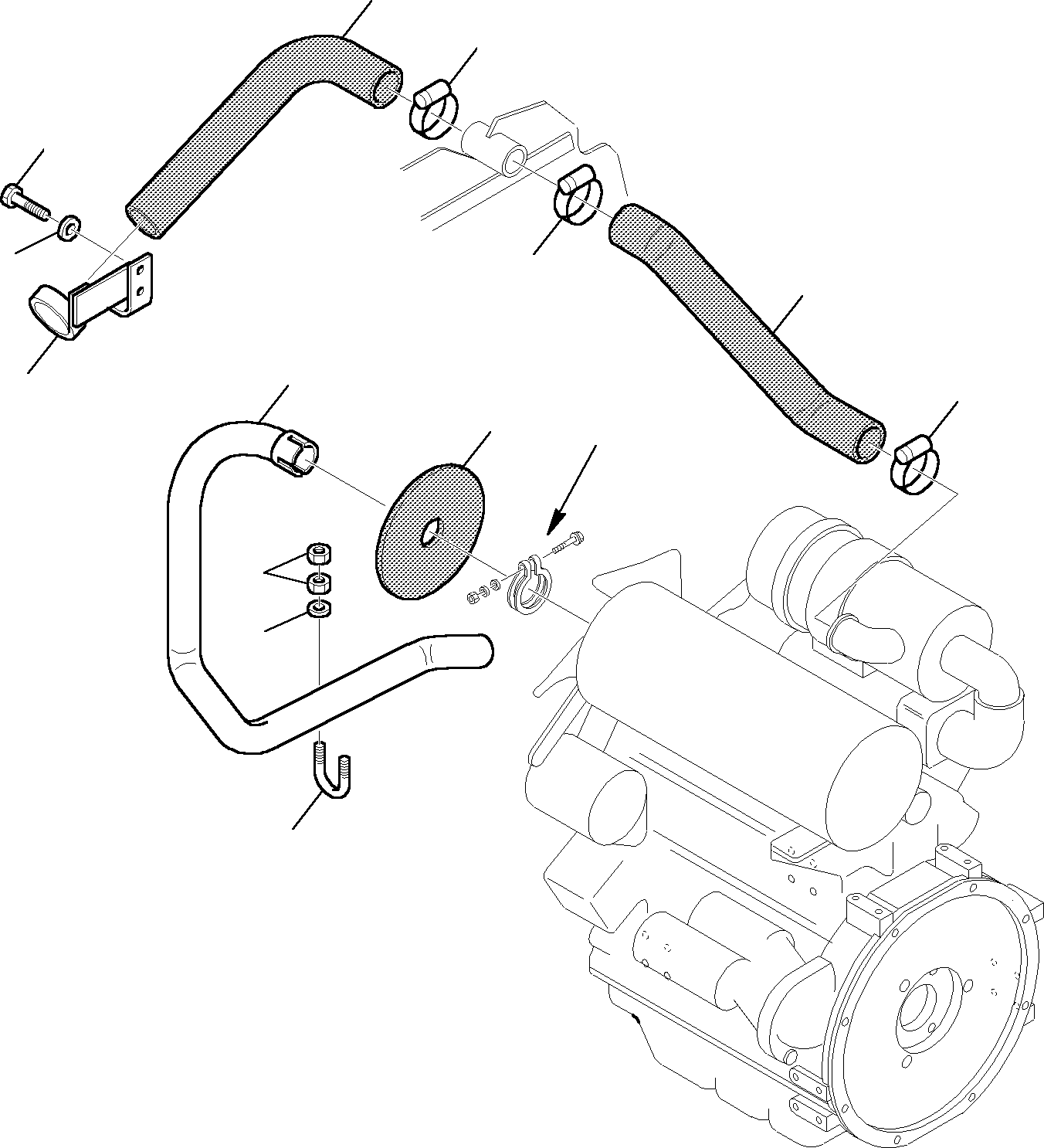 Komatsu parts book diagram for PC35R-8 S/N F20932-Up: AIR SUCTION - MUFFLER
