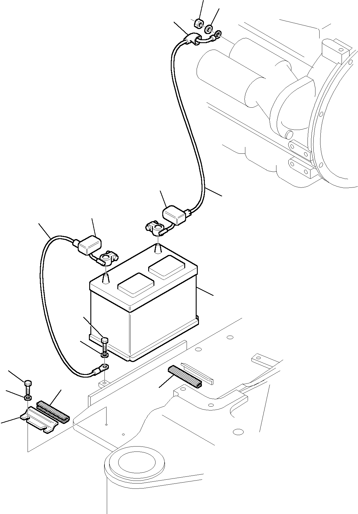 Komatsu parts book diagram for PC35R-8 S/N F20932-Up: BATTERY
