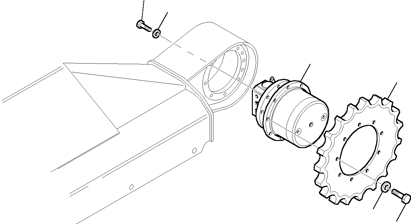 Komatsu parts book diagram for PC35R-8 S/N F20932-Up: SPROCKET