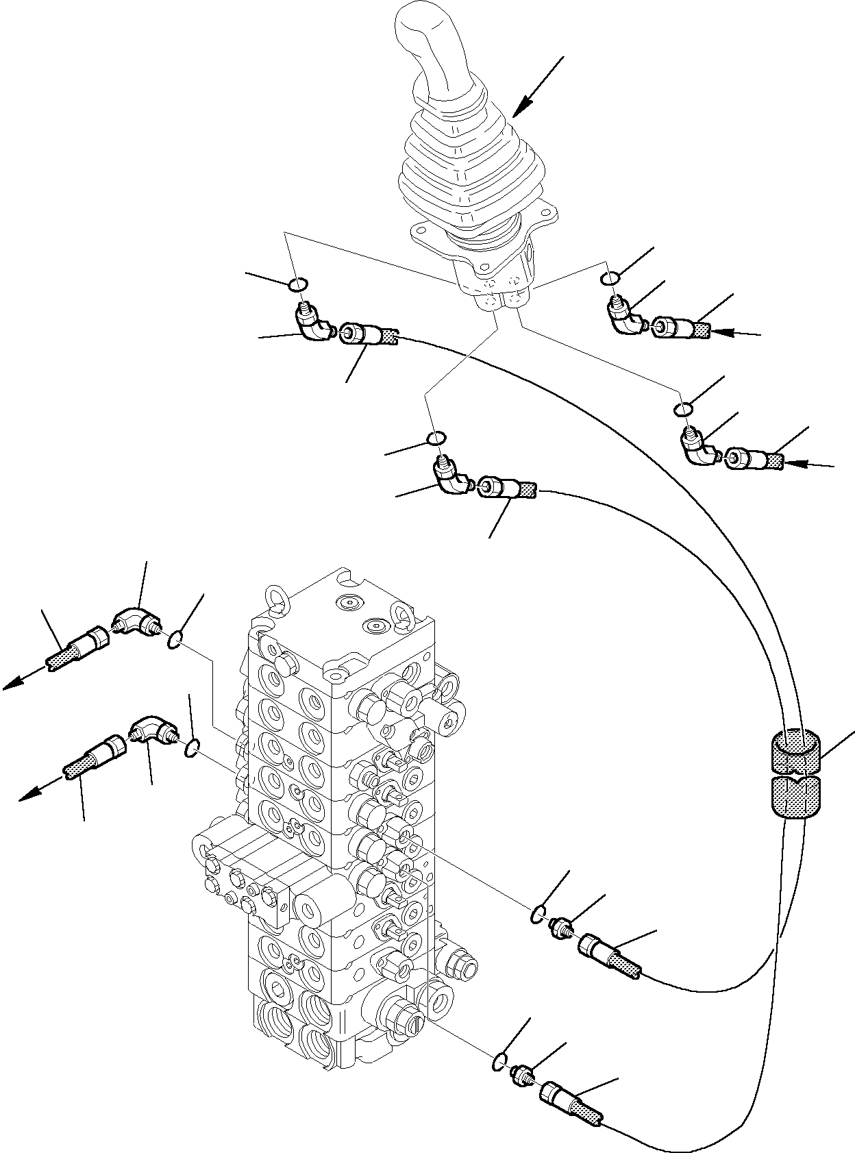 Komatsu parts book diagram for PC35R-8 S/N F20932-Up: R.H. SERVOCONTROL