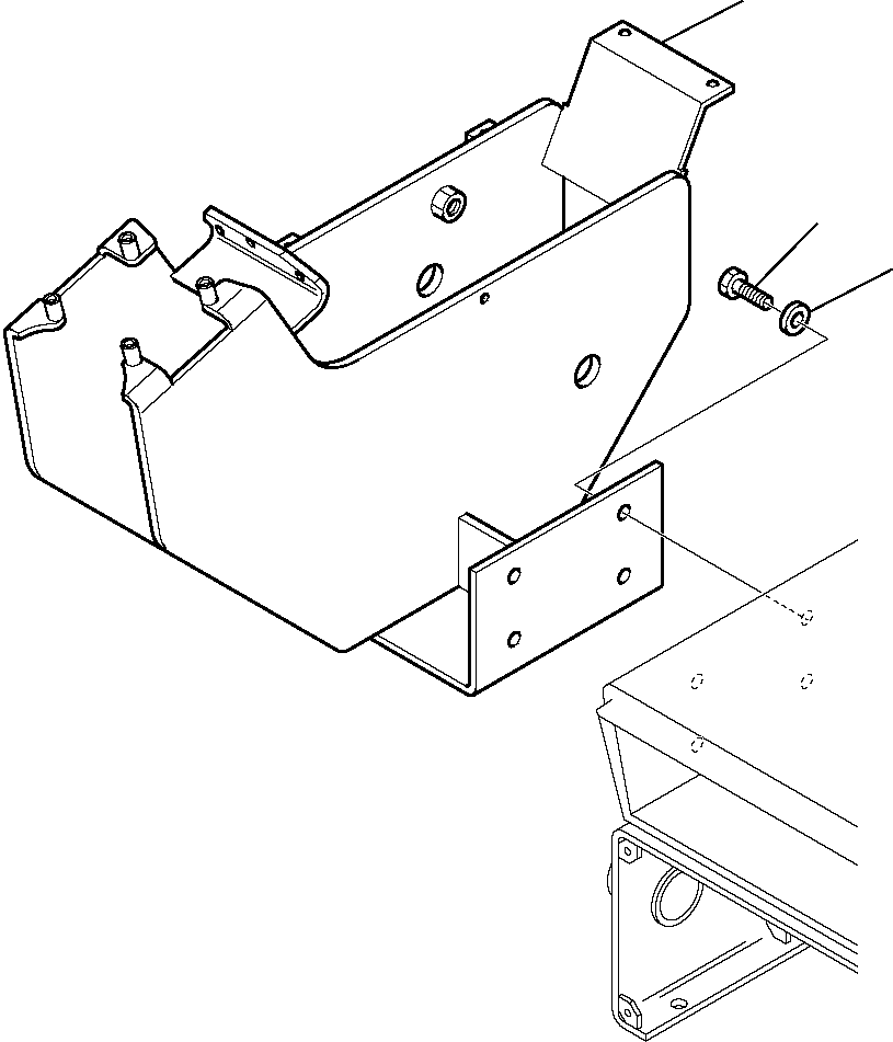 Komatsu parts book diagram for PC35R-8 S/N F20932-Up: PPC VALVE SUPPORT, R.H.