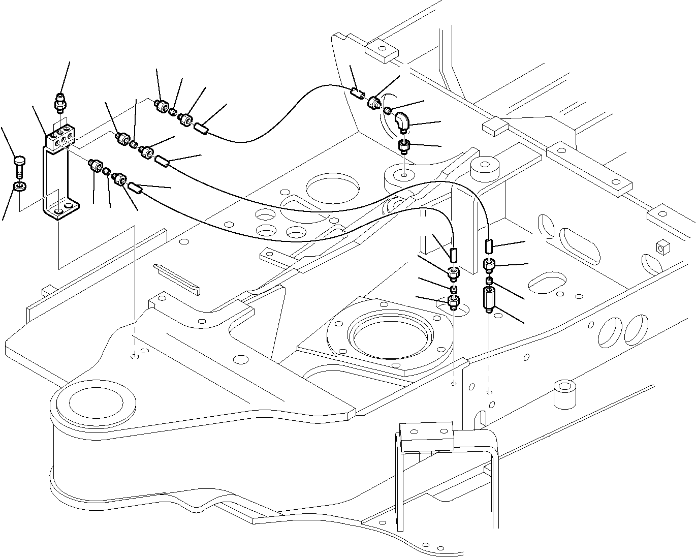 Komatsu parts book diagram for PC35R-8 S/N F20932-Up: LUBRICATING OIL SYSTEM
