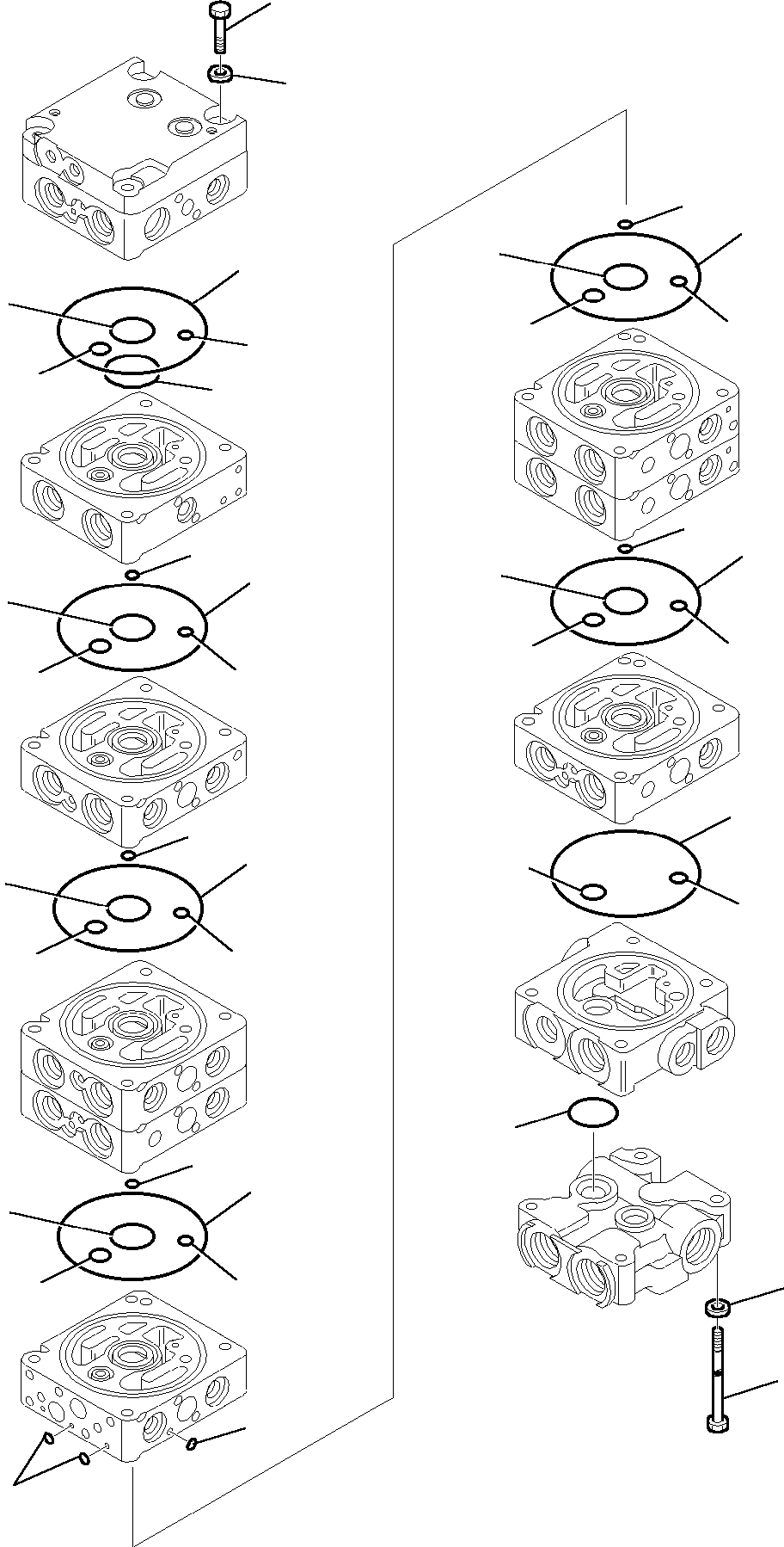 Komatsu parts book diagram for PC35R-8 S/N F20932-Up: CONTROL VALVE (2/18)