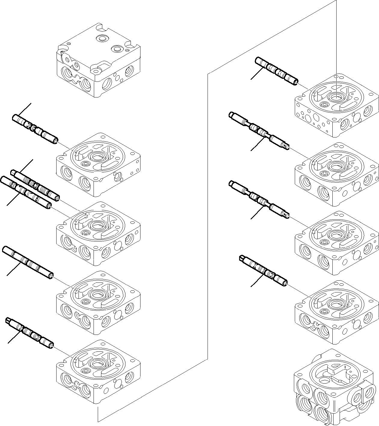 Komatsu parts book diagram for PC35R-8 S/N F20932-Up: CONTROL VALVE (3/18)