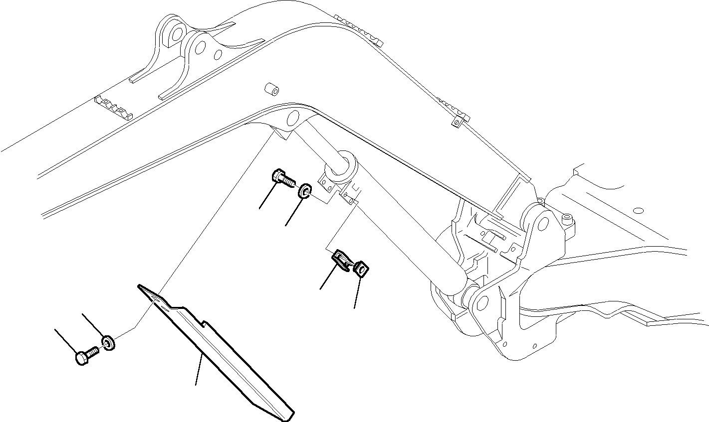 Komatsu parts book diagram for PC35R-8 S/N F20932-Up: BOOM CYLINDER COVER