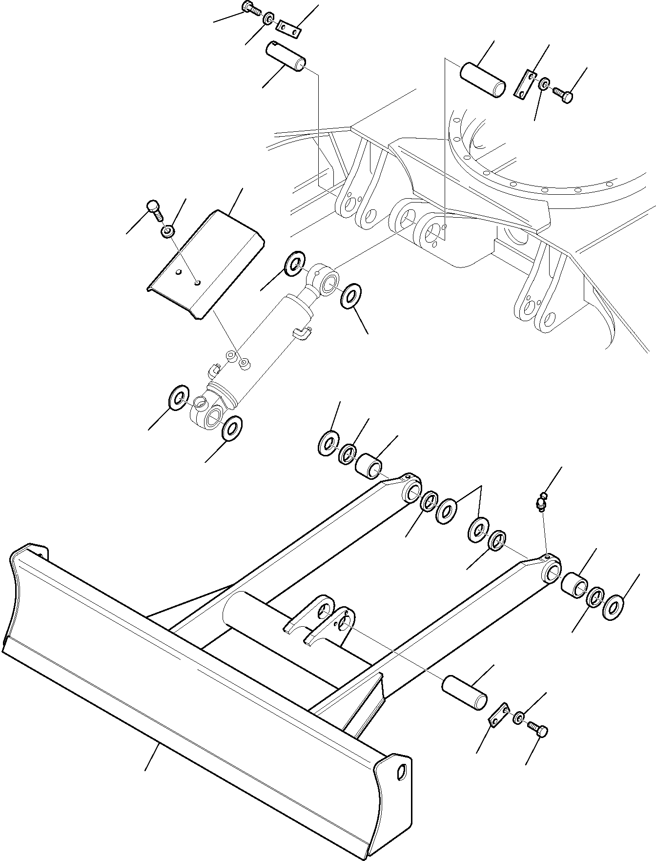 Komatsu parts book diagram for PC35R-8 S/N F20932-Up: BLADE
