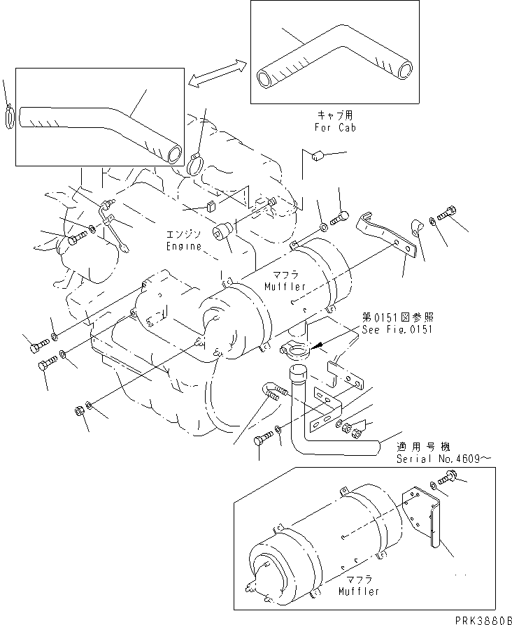Excavators Komatsu / PC38UU-2 S/N 3001-UP(pc38uu-c) / ENGINE MOUNT (HOSE ? SWITCH AND WIRING)(030020 : B0100-02A0)