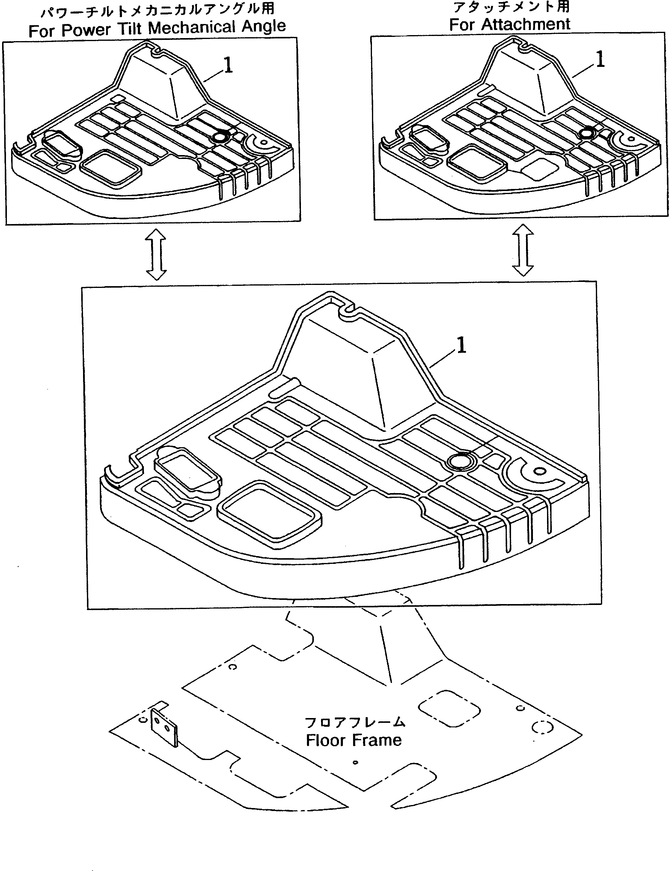 Excavators Komatsu / PC38UU-2 S/N 3001-UP(pc38uu-c) / FLOOR MAT(#3001-4482)(210120 : K0310-01A0)