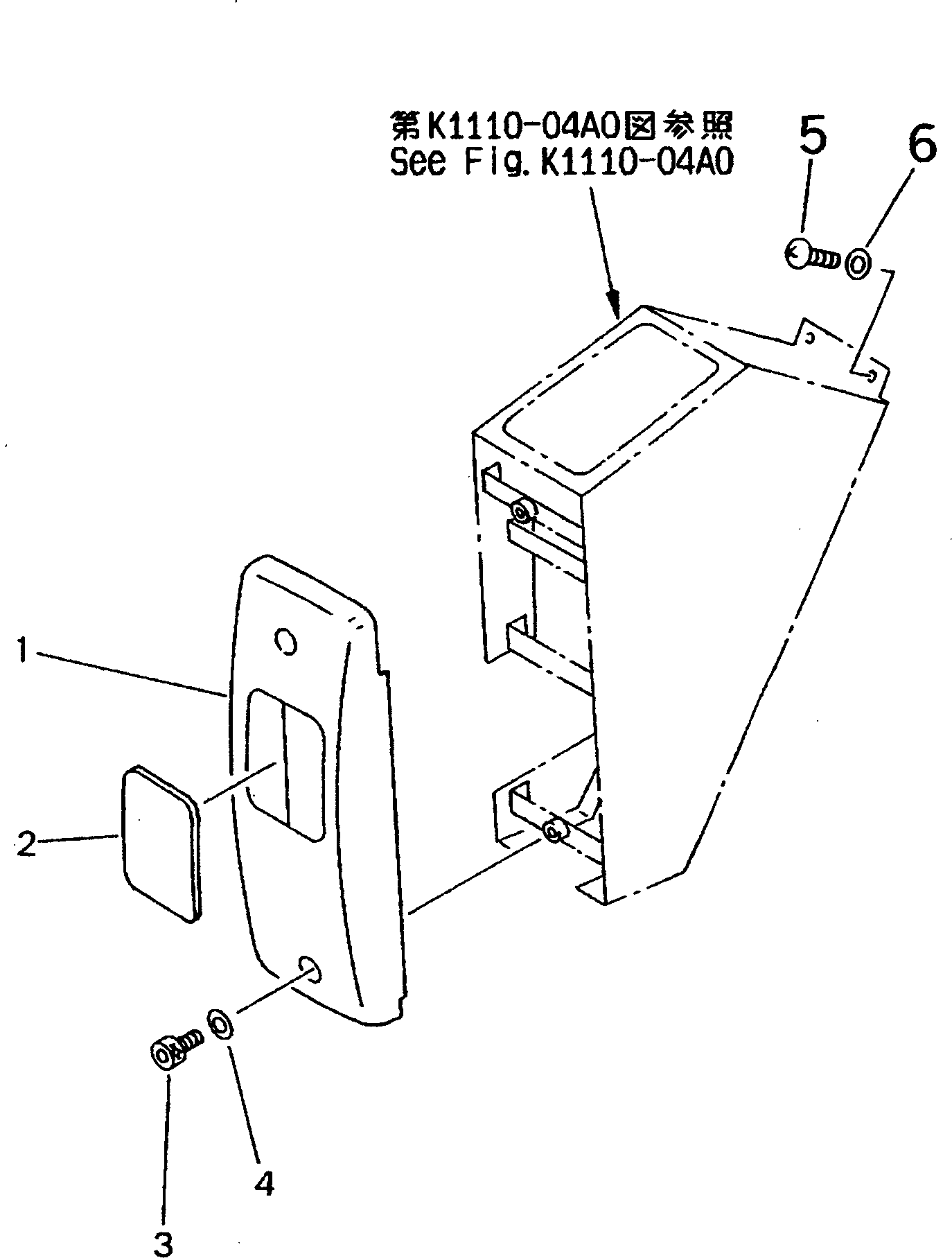 Excavators Komatsu / PC38UU-2 S/N 3001-UP(pc38uu-c) / FLOOR FRAME (COVER)(210220 : K1110-03A0)