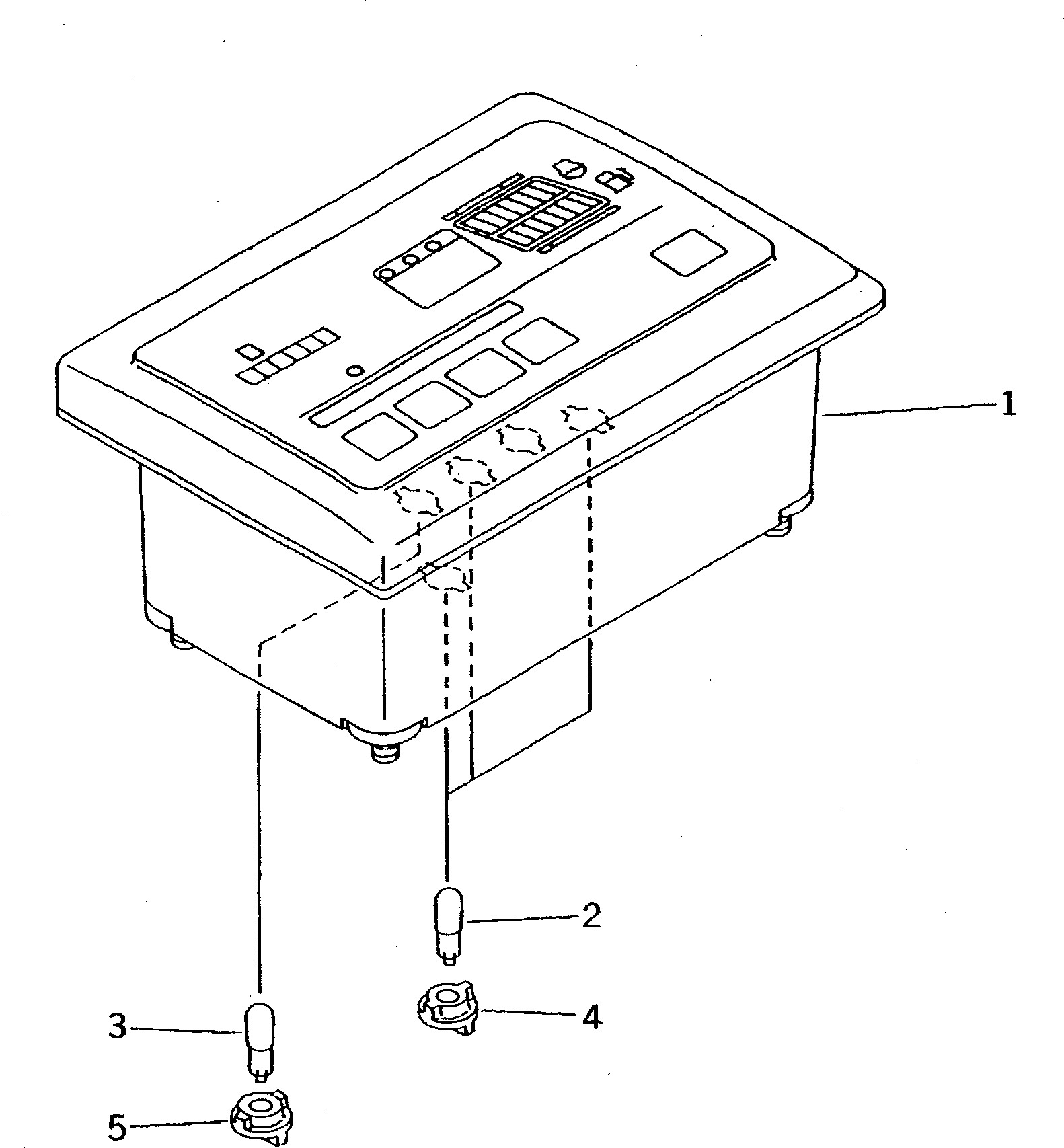 Excavators Komatsu / PC38UU-2 S/N 3001-UP(pc38uu-c) / MONITOR PANEL (INNER PARTS)(210280 : K1110-51A0)