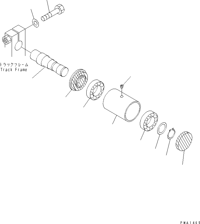 Excavators Komatsu / PC38UU-2 S/N 3001-UP(pc38uu-c) / CARRIER ROLLER (FOR STEEL SHOE)(#3001-4482)(330070 : R0300-01A1)